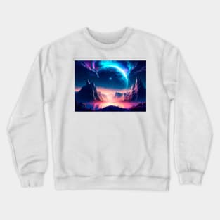 Mystical Universe: Chaotic Beauty Crewneck Sweatshirt